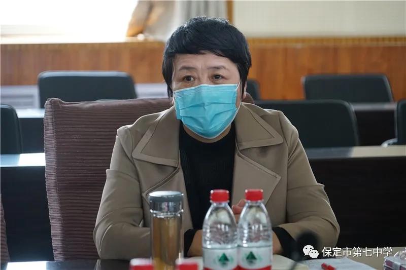 竞秀区区委书记张晓梅到保定七中 检查指导高三复学等疫情防控工作